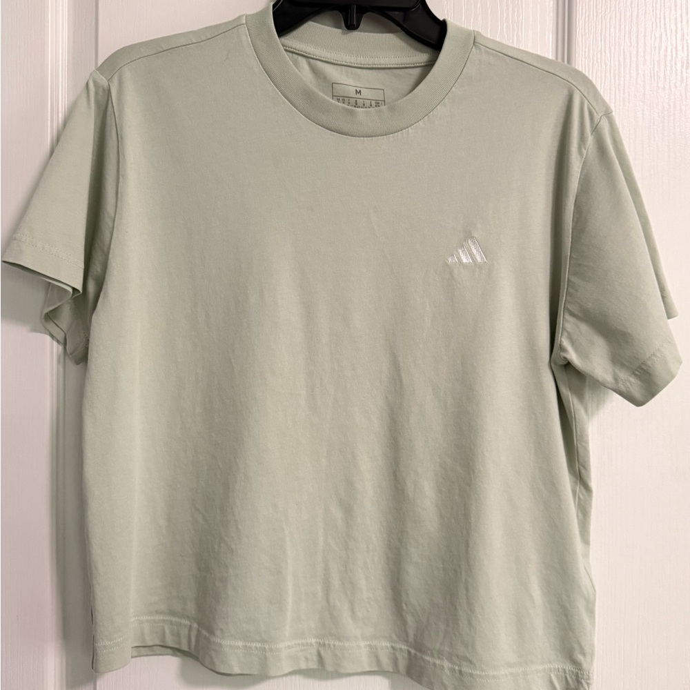 Adidas Light Green Crew Neck Tee